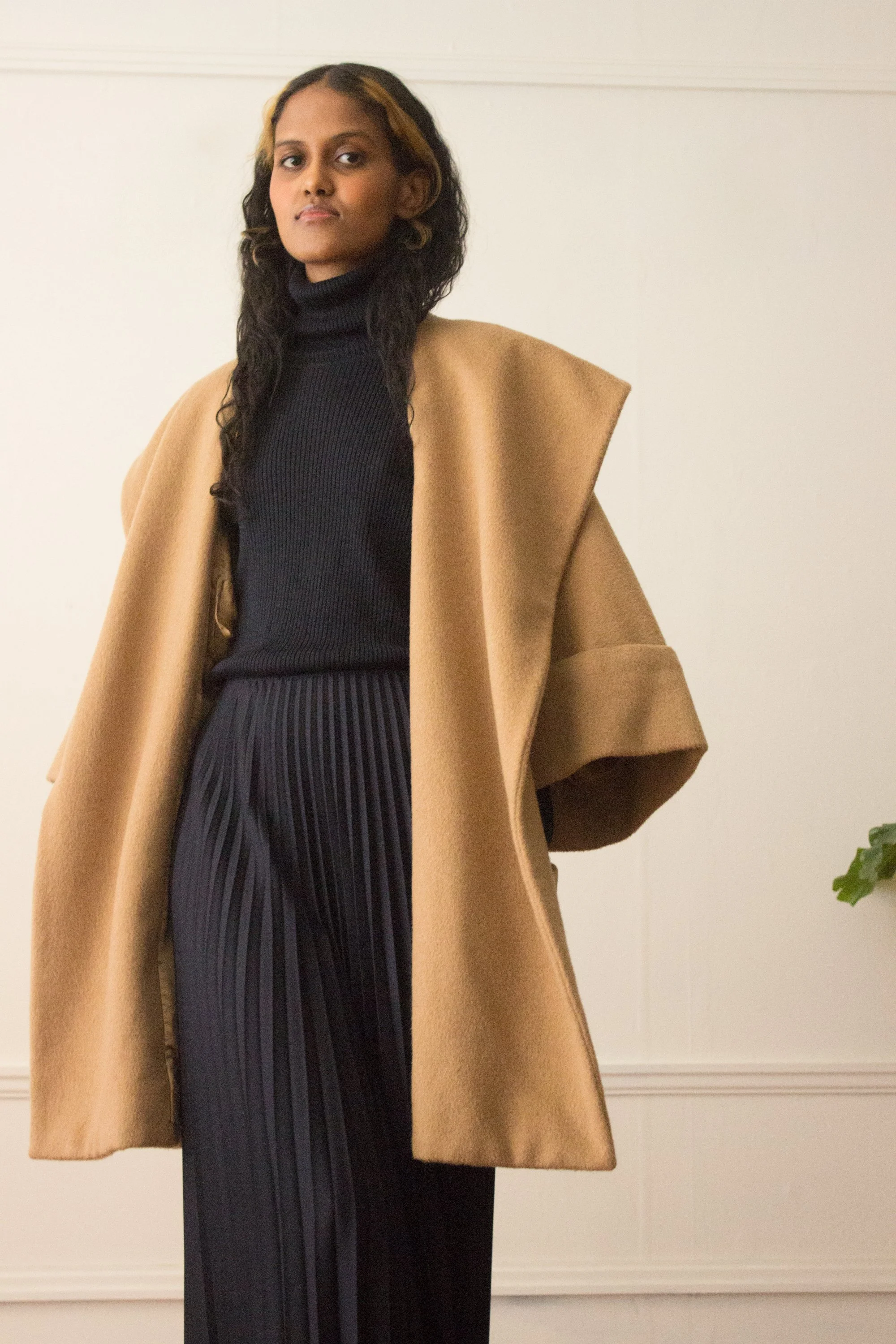 Na.e Shawl Collar Wool Coat camel 通常丈 Na.e Shawl Collar Wool Coat camel 通常丈